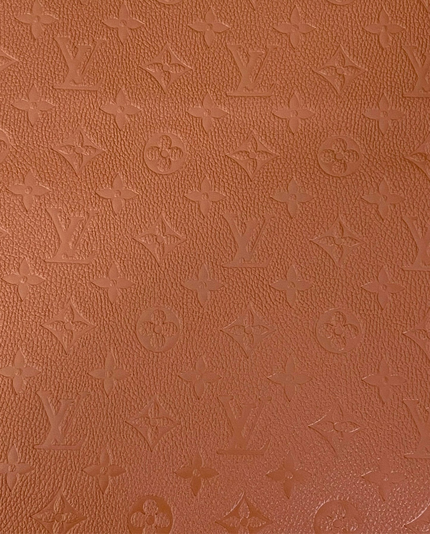 Tan Embossed Faux Leather