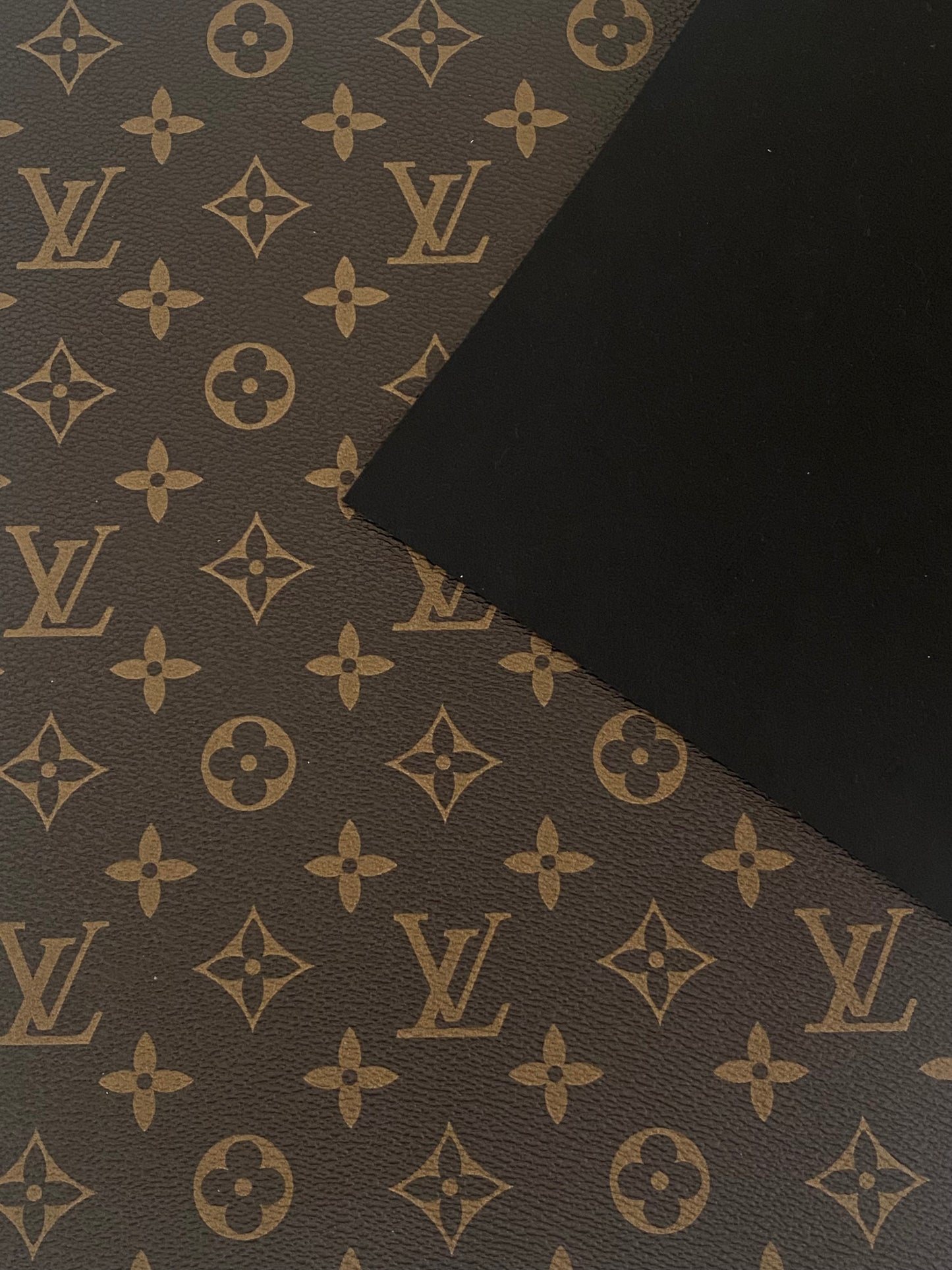 Brown designer inspired faux leather - Vegan leather - Marine vinyl - Faux leather