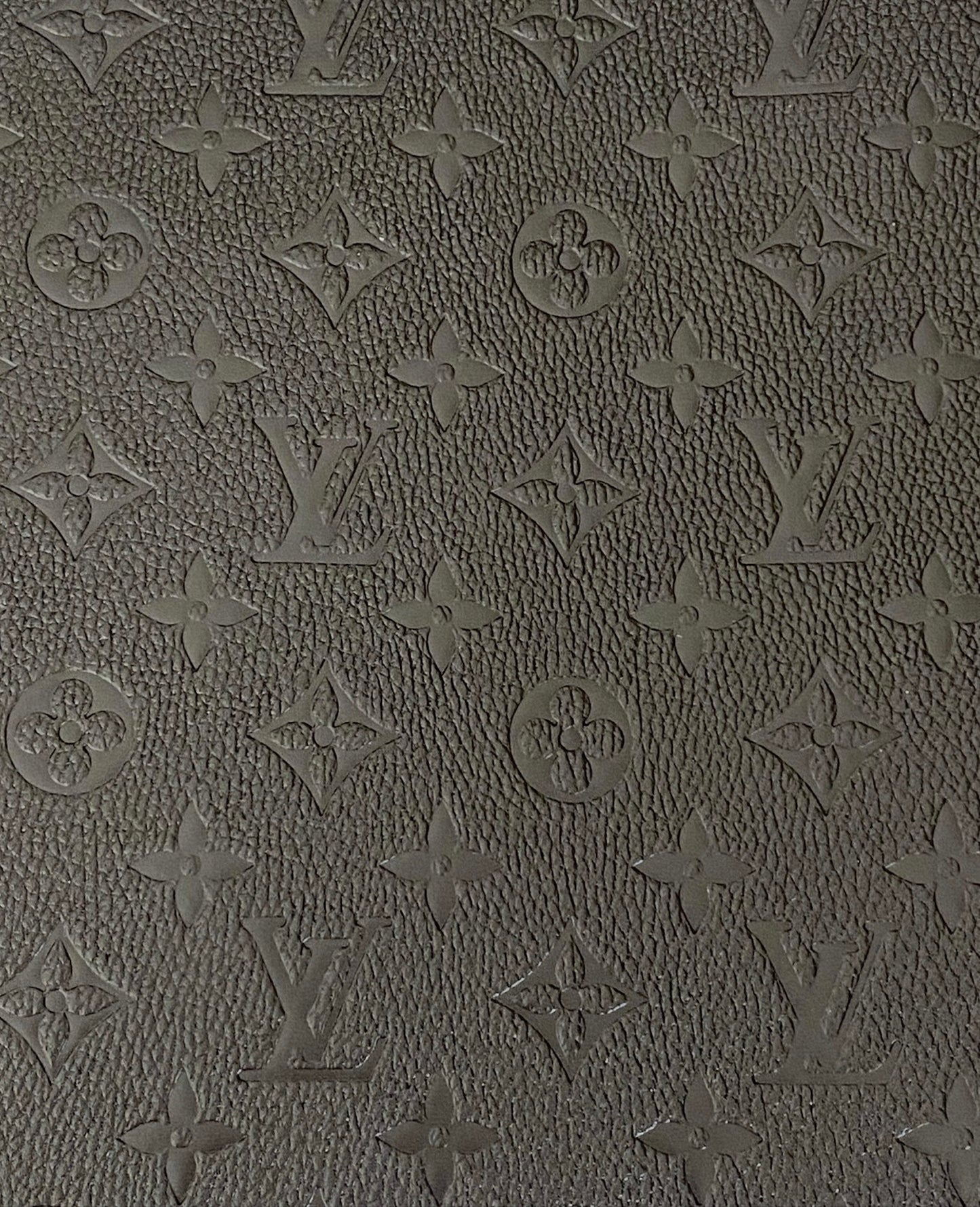 Black Embossed Faux Leather