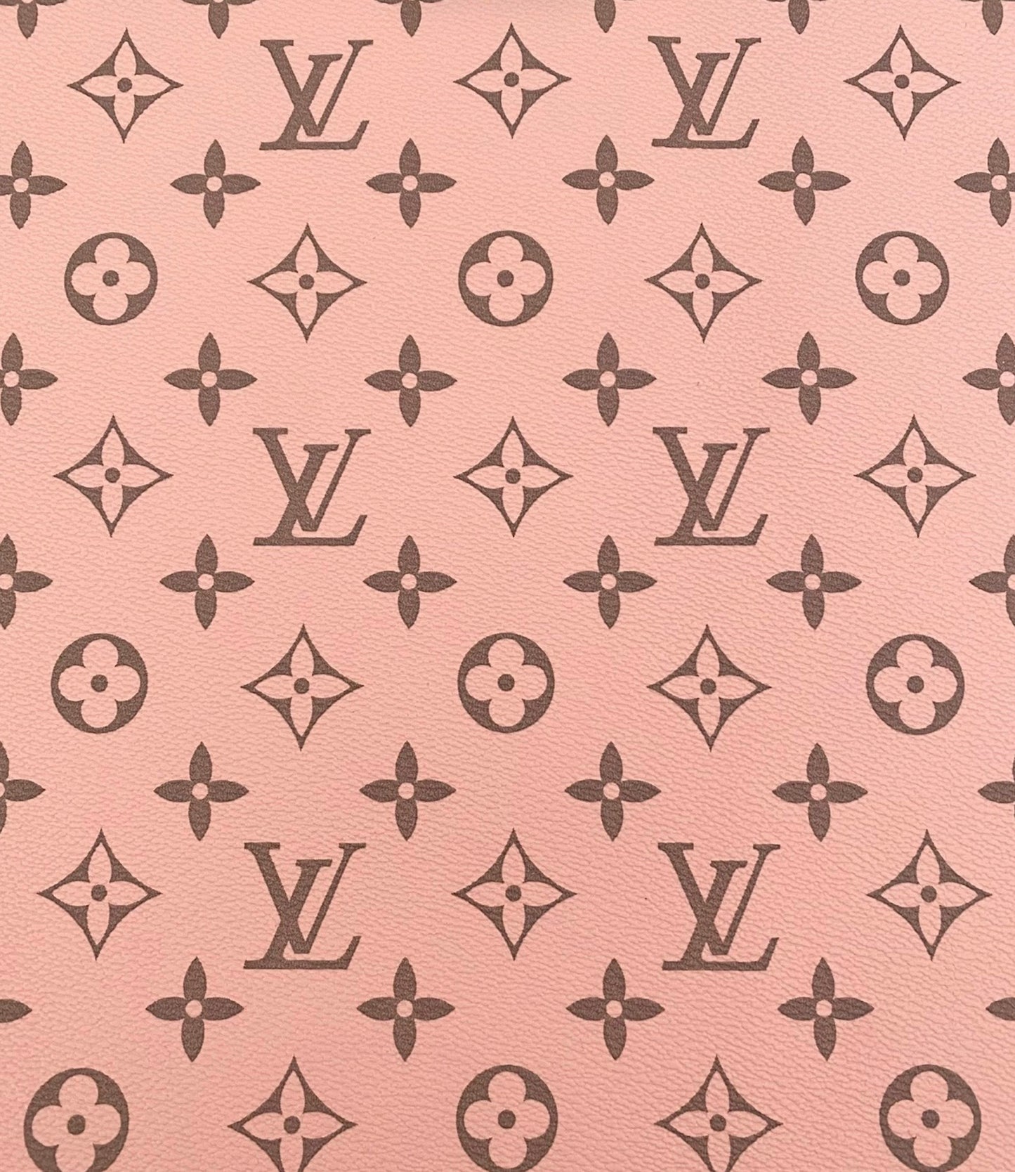 Pink Monogram Faux Leather