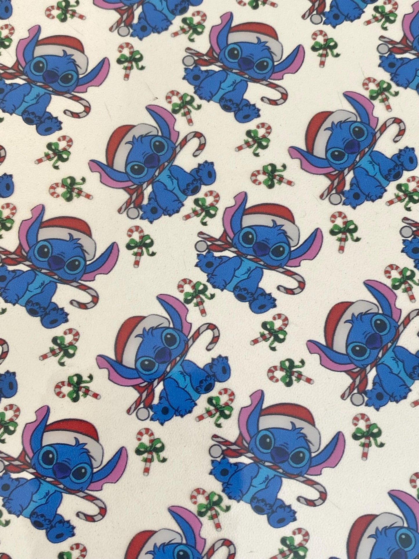 Hawaiian Print Jelly Faux Leather Sheet: Transparent PVC Vinyl (8x13 inches)